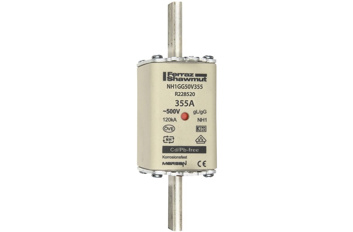 R228520 - NH fuse-link gG, 500VAC, size 1, 355A double indicator/live tags